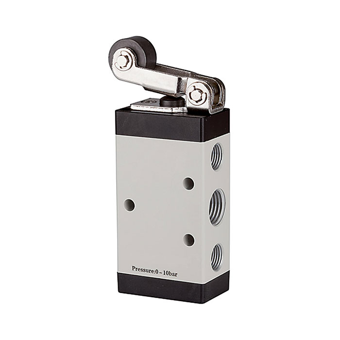 RIEGLER 5/2-way valve, Mechanically actuated, »M5«, Roller lever, G 1/8