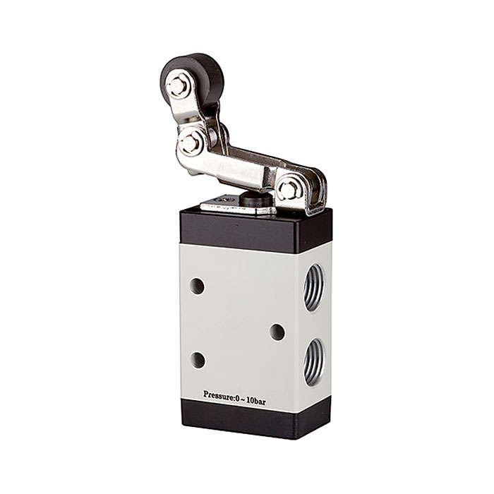 [115960] RIEGLER 3/2-way valve, Mechanically »M3« Roller lever, Free return, G 1/8