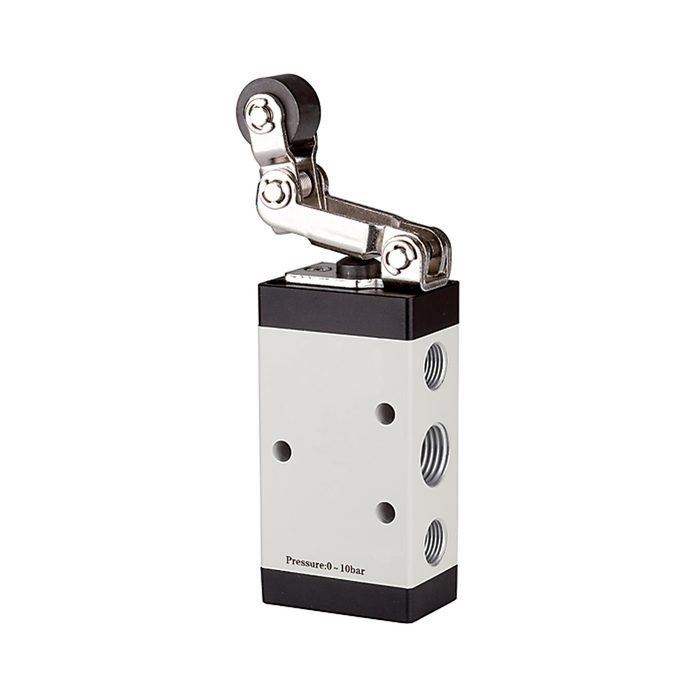 [115962] RIEGLER 5/2-way valve, Mechanically »M5« Roller lever, Free return, G 1/8