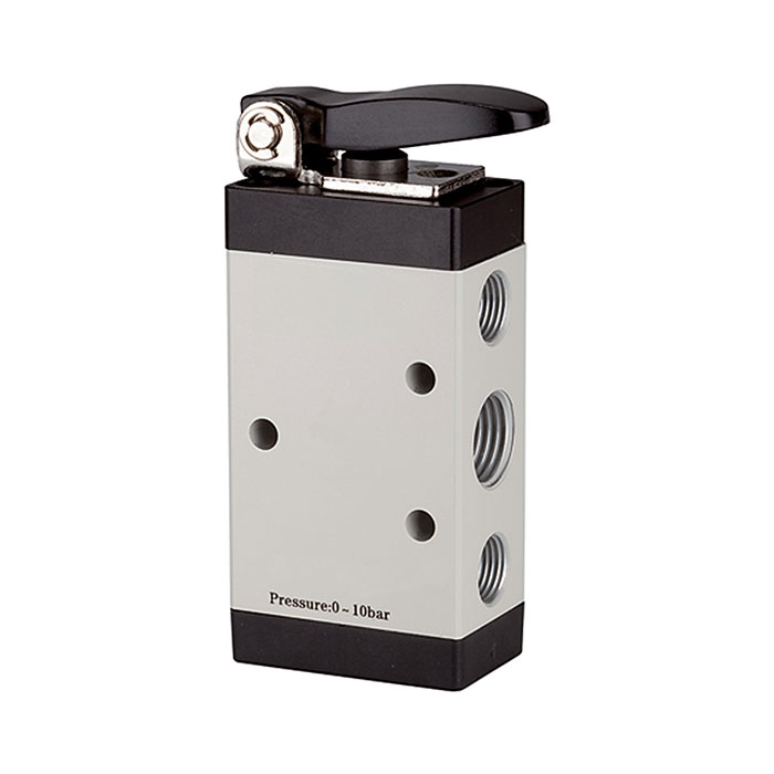 RIEGLER 5/2-way valve, Manually actuated, »M5«, Short lever,G 1/4