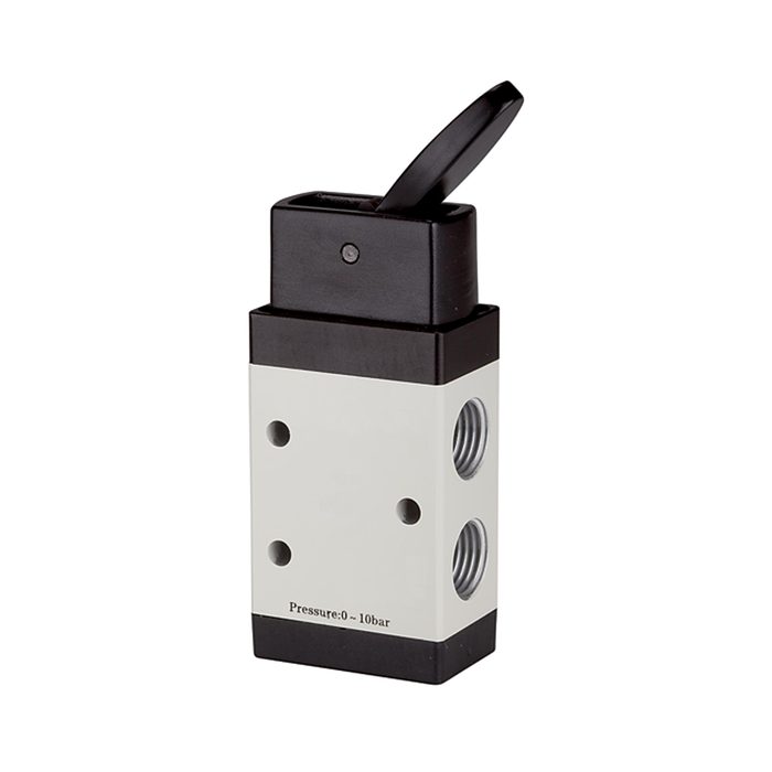 [115990] RIEGLER 3/2-way valve, Manually actuated, »M3«, Toggle lever, NC, G 1/8