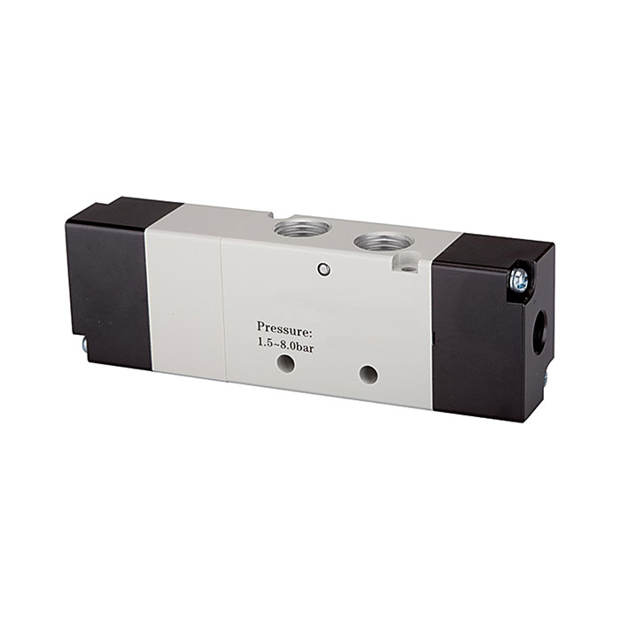 RIEGLER 5/3-way valve, Pneumatic, »4A«, Centre closed, G 1/8