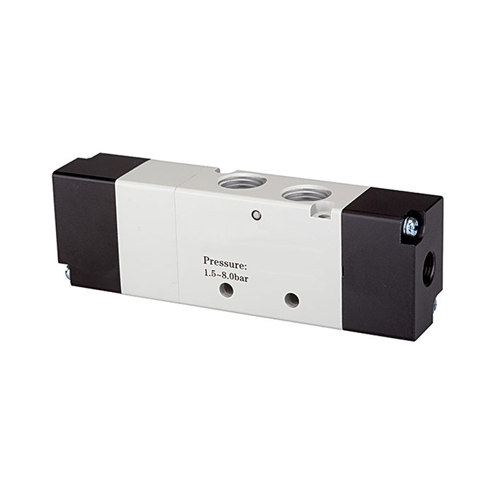 [116082] RIEGLER 5/3-way valve, Pneumatic, »4A«, Centre aerated, G 1/8