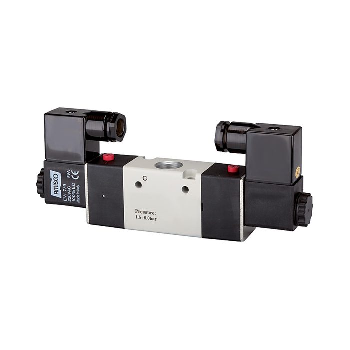 [116118] RIEGLER 3/2-way valve, electropneumatic, »3V«, bistable, 230 V, 50 Hz