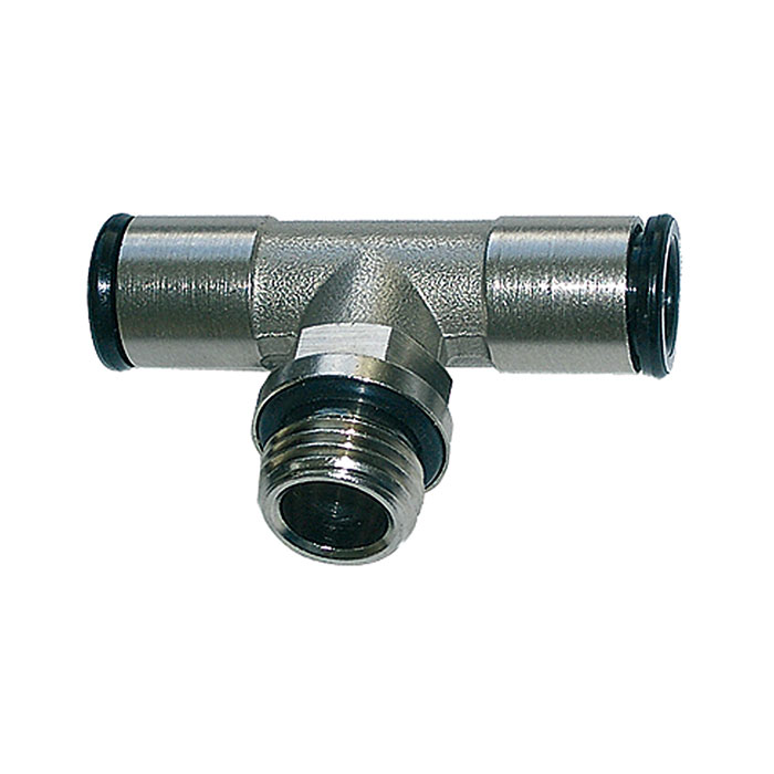 RIEGLER T-Einschraubverschr. »value line« drehbar G1/4 a., MS vern.  Ø6mm