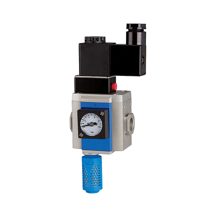 RIEGLER 3/2-way start-up valve »G-mini«, 24 V DC, Size 200, G 1/8