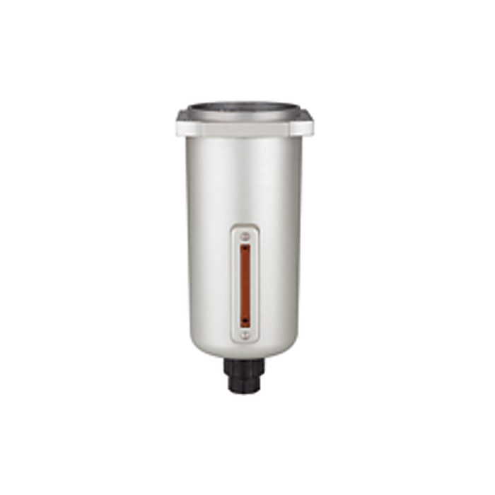 [116411] RIEGLER Metal container with viewing tube, fully automated bleeder valve