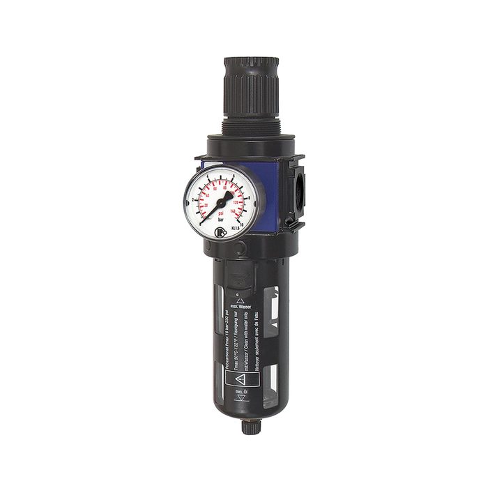 [124787] RIEGLER Filter regulator »variobloc« with protective cage, Size 2, G 1/2