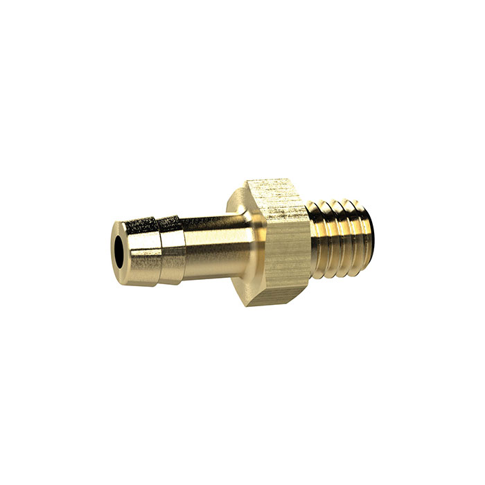 RIEGLER Screw-in hose connector, M14x1.5, for hose I.D. 13 mm, AF 17