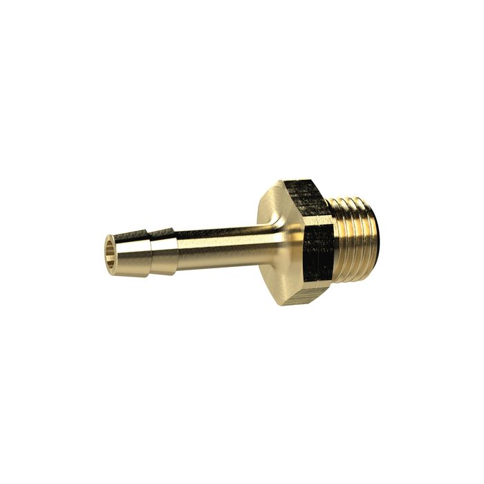 [132507] RIEGLER Einschraubschlauchtülle, G 3/8 links, für Schl. LW 6 mm, SW19, MS