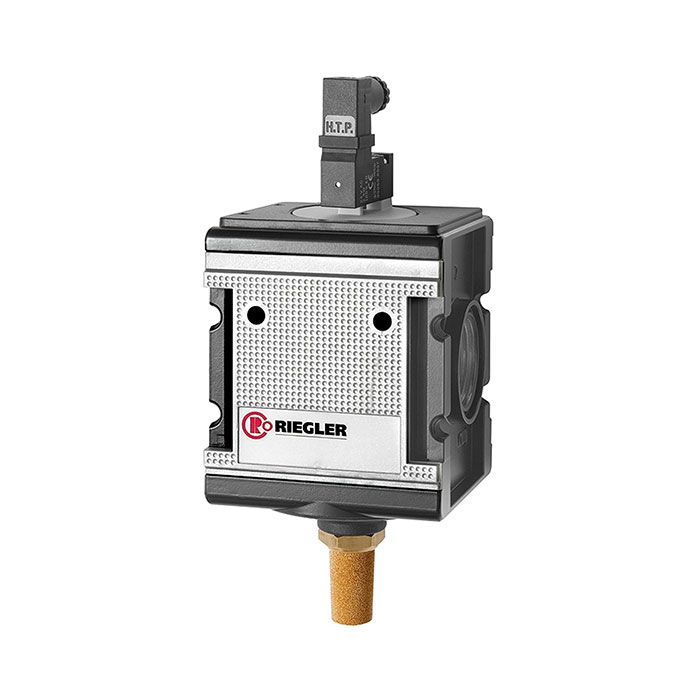 RIEGLER Switch valve (3/2-way valve) »multifix«, 24 V DC, Size 4, G 3/4