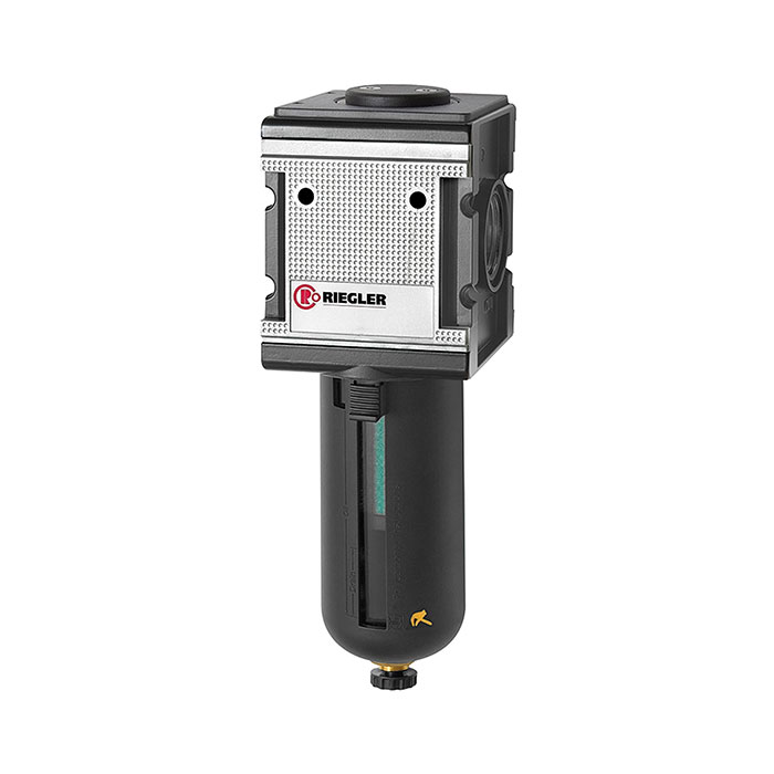 [133145] RIEGLER Mikrofilter »multifix«, mit PC-Behälter, Schutzkorb, BG 4, G 3/4