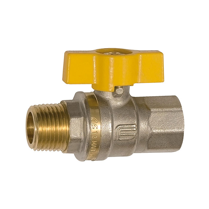RIEGLER Ball valve EN 331, DVGW, Butterfly handle, IT/ET, Rp/R 1