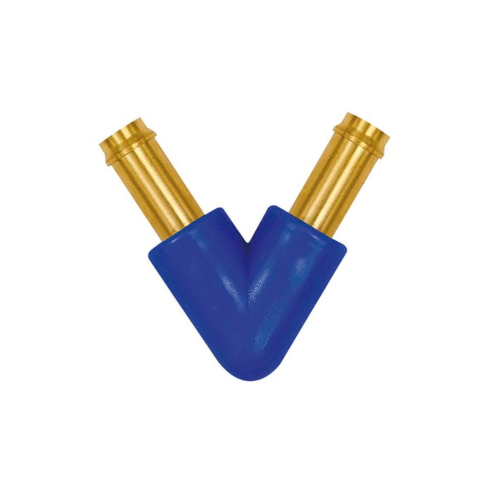 [133417] RIEGLER V hose connection supports, for hose I.D. 4 mm, brass and POM