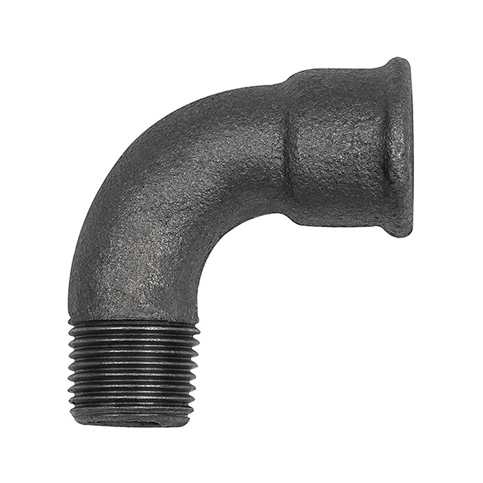 RIEGLER Elbow 1a 90°short Rp 1/2 IT,R 1/2 ET black malleable iron fitting
