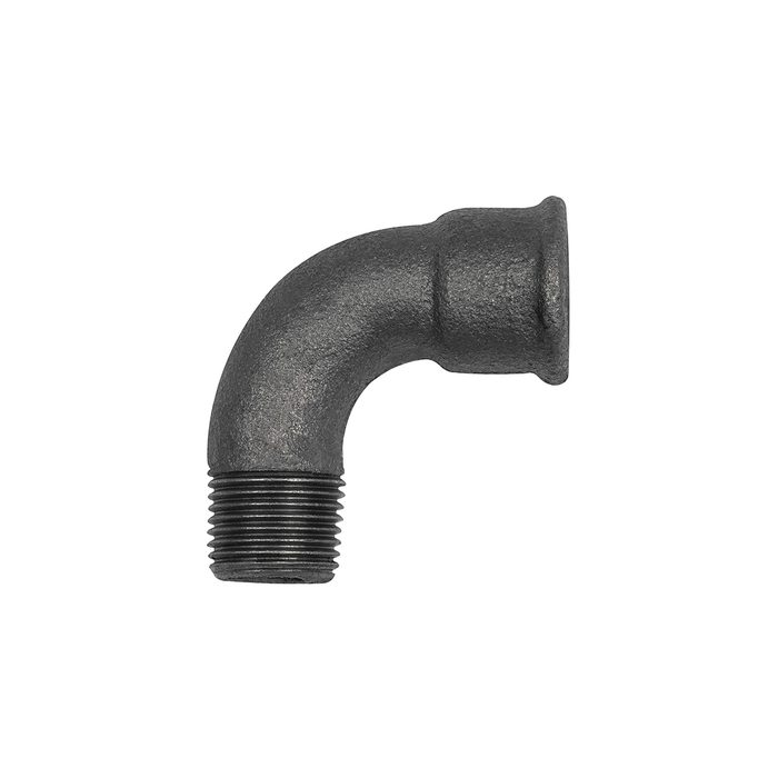 [133586] RIEGLER Elbow 1a 90°short Rp21/2 IT,R21/2 ET black malleable iron fitting