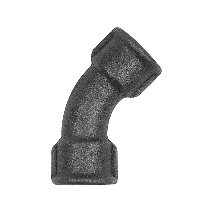 RIEGLER Elbow41 45°, Rp 1/2 IT,Rp 1/2 IT black malleable iron fitting