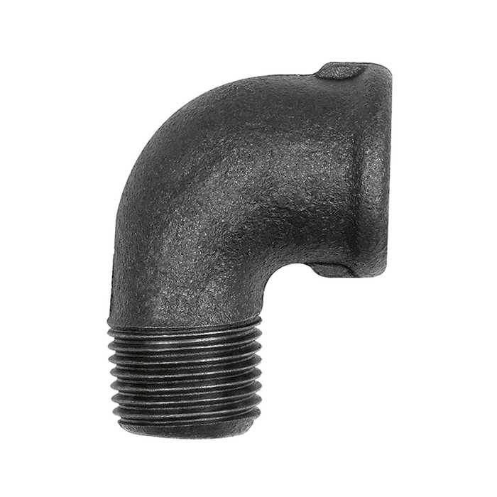 [133636] RIEGLER Bracket 92, 90°, Rp 2 IT, R 2 ET, black malleable iron fitting