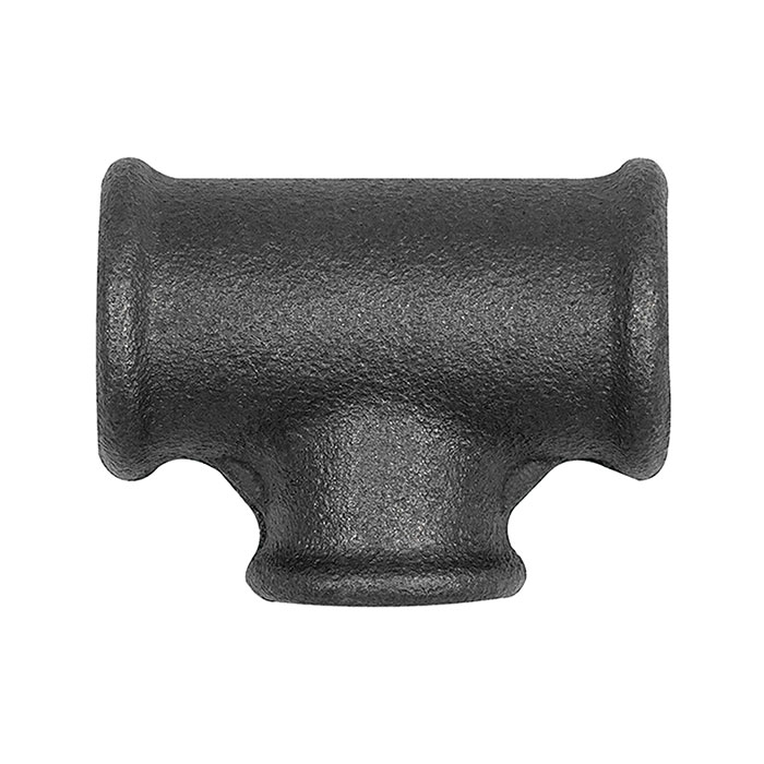 [133679] RIEGLER T-Stück 130, red., Rp 3/4, Rp 1/2, Rp 3/4, Temperguss schwarz