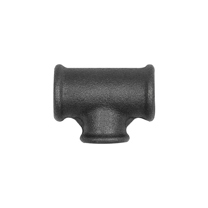 [133681] RIEGLER T-Stück 130, red., Rp 1, Rp 3/4, Rp 1, Temperguss schwarz