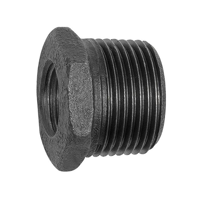 RIEGLER Reduzierstück 241, R 3/8 a., Rp 1/4 i. Temperguss schwarz