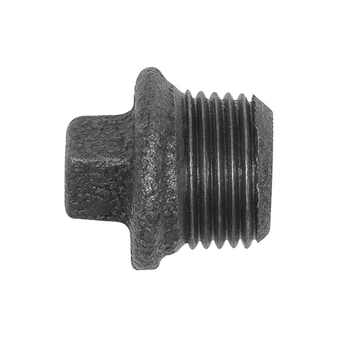 [133789] RIEGLER Stoppers 290, beaded, R 1/2 ET black malleable iron fitting