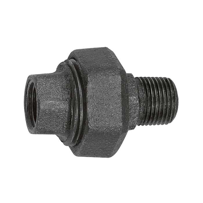 [133816] RIEGLER Fitting 331 flat sealingR 3/4,Rp 3/4 black malleable iron fitting