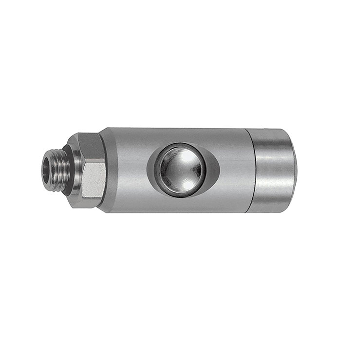 RIEGLER Druckknopf-Sicherheitskupplung NW 5,5, drehbar, Alu, G 1/4 AG