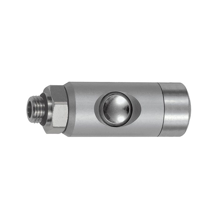 [134054] RIEGLER Pushbutton safety coupling I.D. 5.5, rotating, Alu, G 1/4 ET