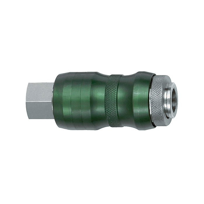RIEGLER Safety coupling I.D. 7.8, Bi-Tec type, nickel-pl. brass, G 1/2 IT