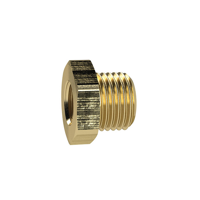 RIEGLER Reducing nipple, short, G 3/4 ET, G 1/2 IT, AF 32, Brass