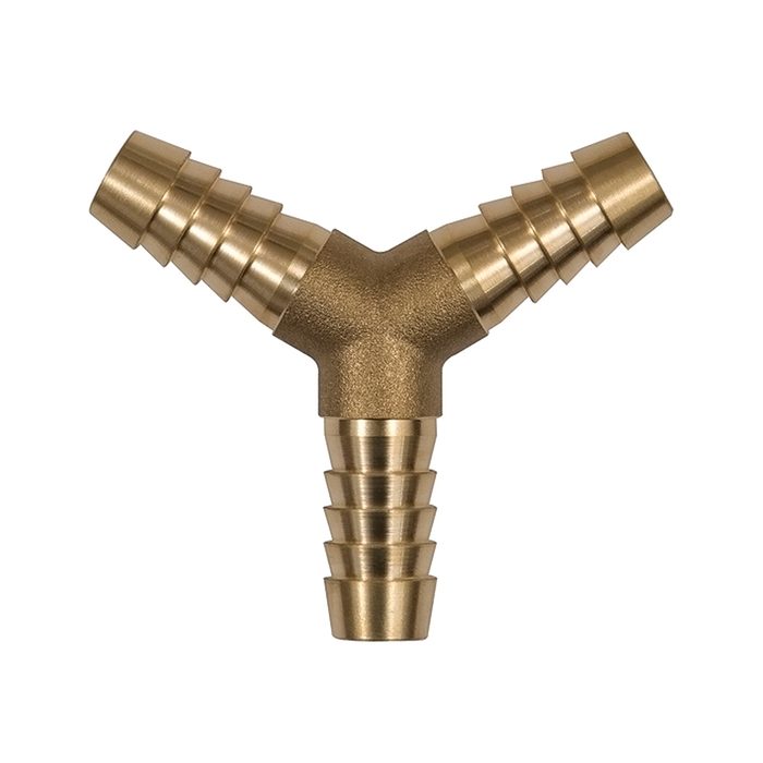[134510] RIEGLER Y hose connection supports, for hose I.D. 9 mm, brass