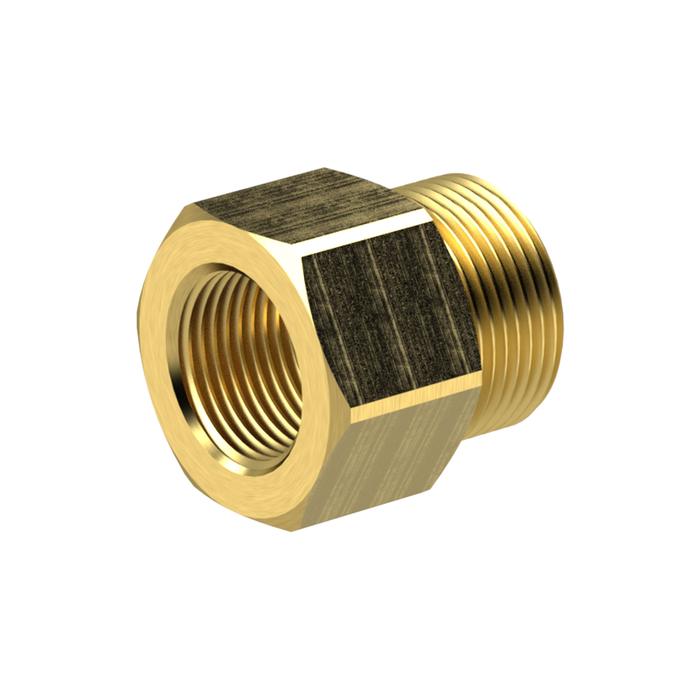 [134701] RIEGLER Reduziernippel lang, G 1 1/2 a., G 1 1/2 i., SW 55, Messing