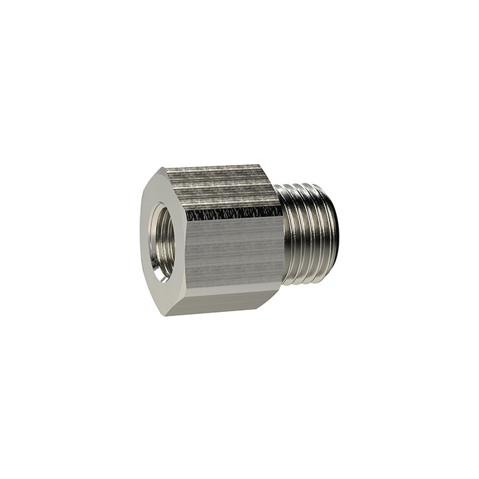 RIEGLER Reducing nipple long, G 1 1/4 o., G 1 1/4 i., Nickel-plated brass