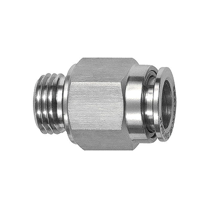 RIEGLER Straight push-in fitting G 3/8 o., for hose exterior Ø10 mm