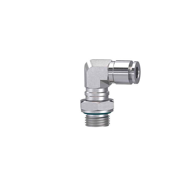 [135128] RIEGLER Push-in L-fitting, rotating, G 1/4 o., for hose exterior Ø 6 mm