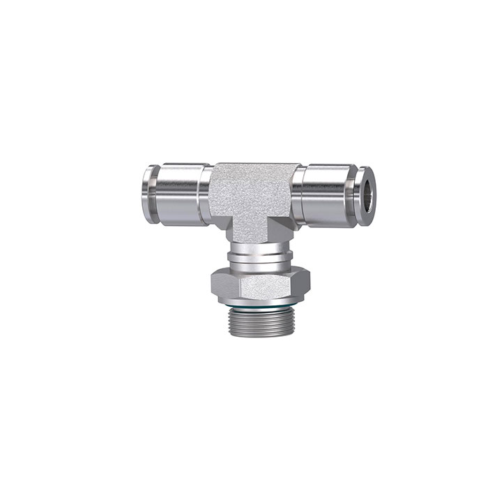 [135184] RIEGLER Push-in T-fitting, rotating, G 3/8 o., for hose exterior Ø 14 mm