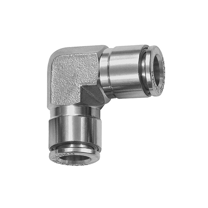[135265] RIEGLER Push-in L-connector, for hose exterior Ø 10, Stainless steel