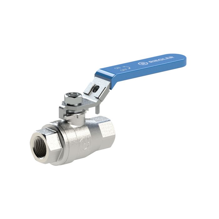[135353] RIEGLER Stainless steel ball valve, length acc. to DIN 3202-M3, G 1/2