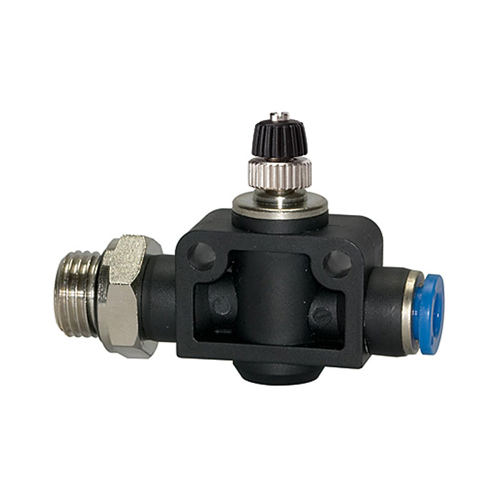 RIEGLER Throttle check valve »Blue Series«, Straight, G 3/8 o.