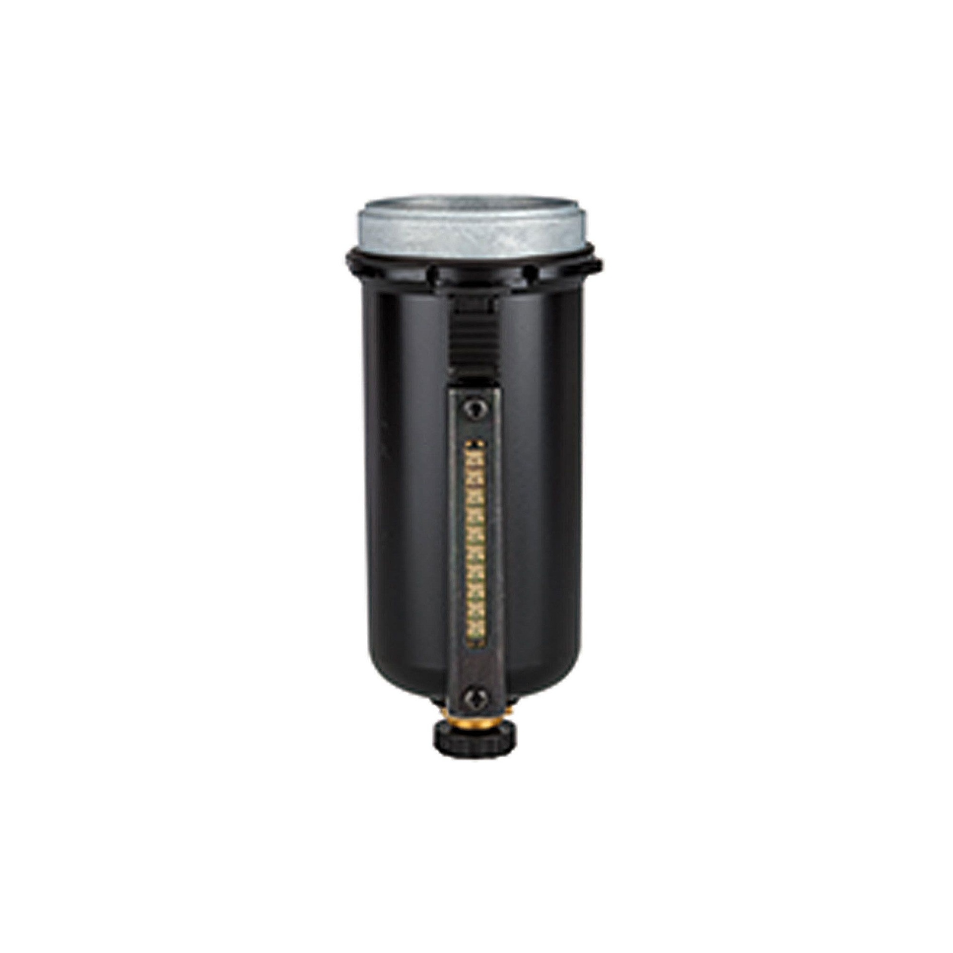 RIEGLER Metal container with viewing tube, incl. O-ring
