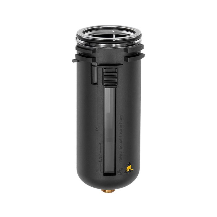 [135863] RIEGLER Polycarbonatbehälter mit Schutzkorb, ohne Ablassventil