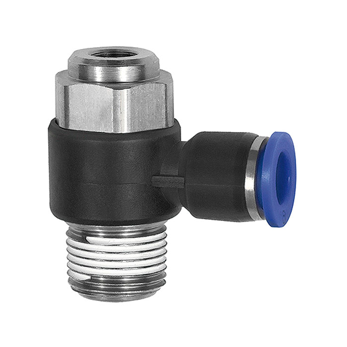RIEGLER Drosselrückschlagventil »Blaue Serie« Abluftdros., R 1/2 a. Ø12mm