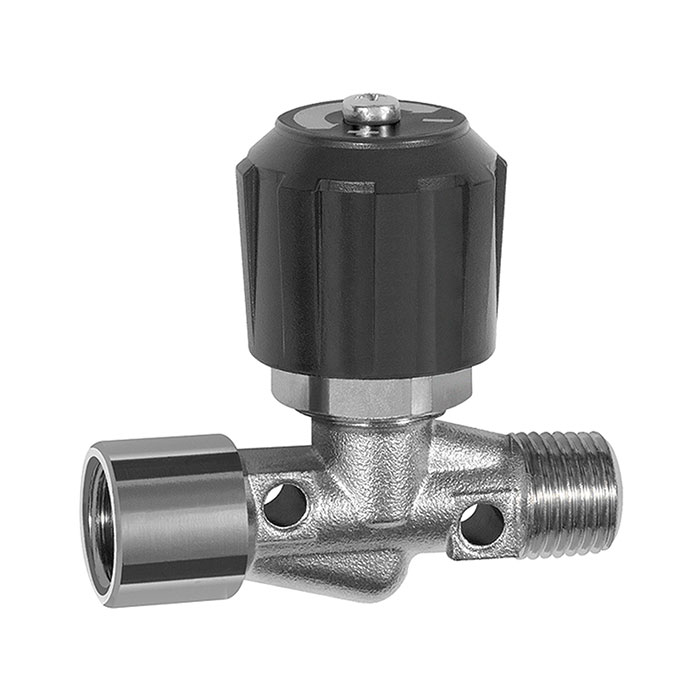 [136235] RIEGLER Needle valve, Nickel-plated brass, IT/ET, Rp/R 1/4, DN 4