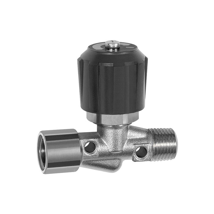 [136237] RIEGLER Needle valve, Nickel-plated brass, IT/ET, Rp/R 1/2, DN 8