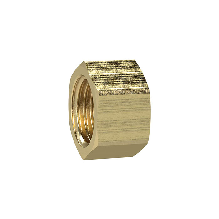 [136317] RIEGLER Closing cap (hexagonal design), G 3, AF 95, Brass