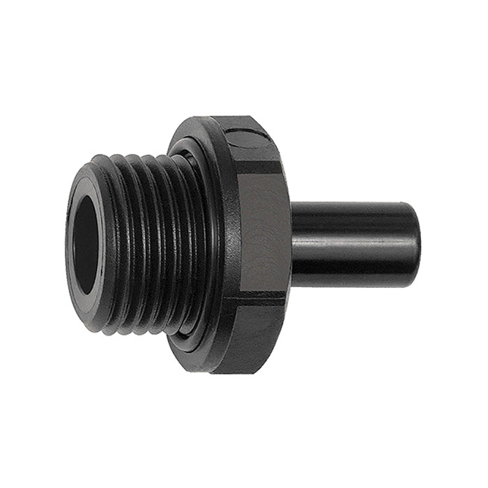 RIEGLER Einschraub-Stutzen POM, G 1/2, für Schlauch-Außen-Ø 15 mm