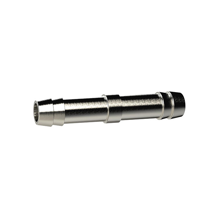 RIEGLER Double hose connector, for hose I.D. 6 mm, nickel-plated brass