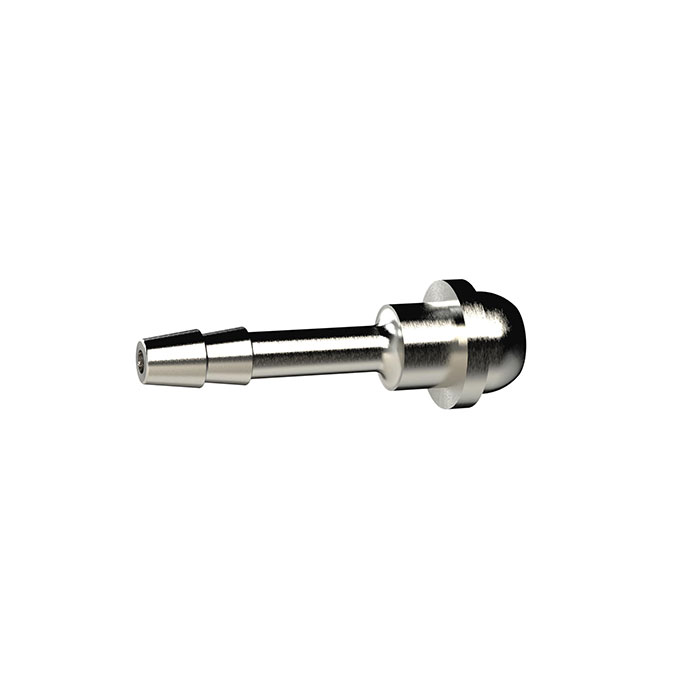 RIEGLER Hose sleeve, ball nipple, for hose I.D. 9, nickel-plated brass