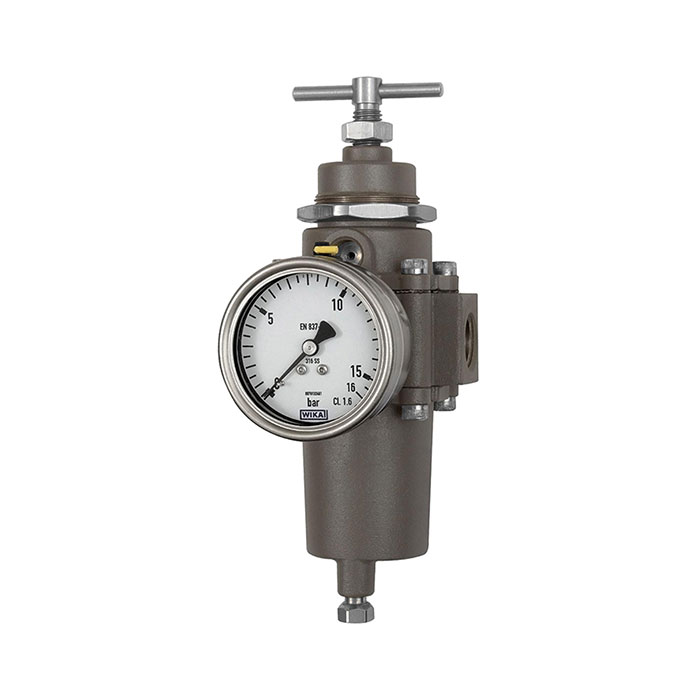 RIEGLER Edelstahl-Guss-Filterregler, 1.4401, BG 4, G 1 1/2, 0,4 - 4,0 bar